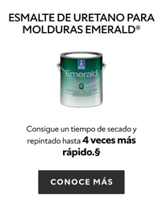 Esmalte de uretano para molduras emerald.