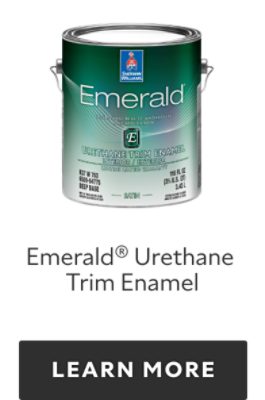 Can of Sherwin-Williams Emerald Urethane Trim Enamel, learn more.