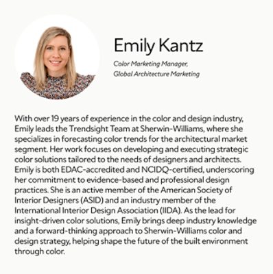 A biography card for Emily Kantz.