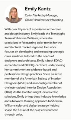 A biography card for Emily Kantz.