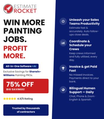 Estimate Rocket. Win more painting jobs. Profit more. 