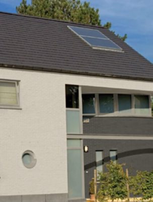 Skylight present on the exterior of a home.