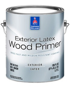 A gallon of Exterior Latex Wood Primer.
