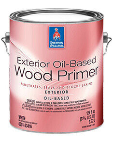 A gallon of Exterior Oil Based Wood Primer.