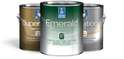 Sherwin-Williams exterior paints.