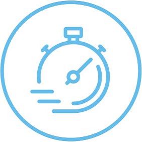 An icon of a stopwatch.