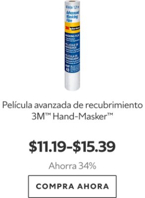 Película avanzada de recubrimiento 3M™ Hand-Masker™. $11.19-$15.39. Ahorra 34%. Compra Ahora.