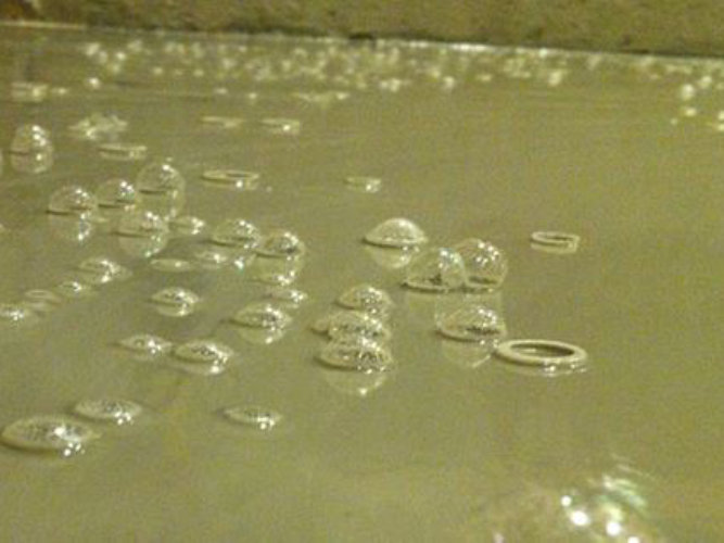 bubbles in a cured epoxy floor
