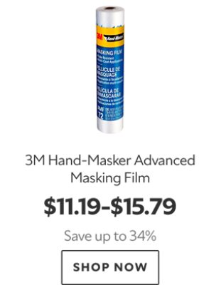 3M Hand-Masker Advanced Masking Film. $11.19-$15.79. Save up to 34%. Shop now. 