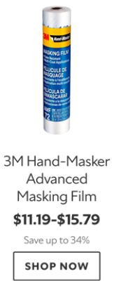 3M Hand-Masker Advanced Masking Film. $11.19-$15.79. Save up to 34%. Shop now.