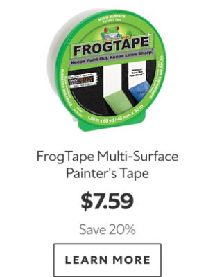 FrogTape Multi-Surface Painter's Tape. $7.59. Save 20%. Learn more.