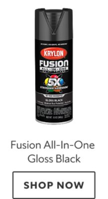 Krylon Fusion All-In-One Gloss Black. Shop now.