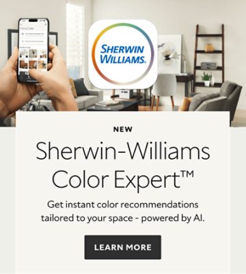 NEW Sherwin-Williams Color Expert™. Get instant color recommendations tailored to your space - powered by AI. Learn more. 