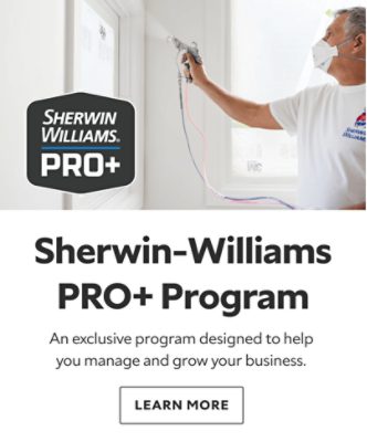 Sherwin-Williams Pro Plus Program. An exclusive program designed to help you manage and grow your business. Learn More.