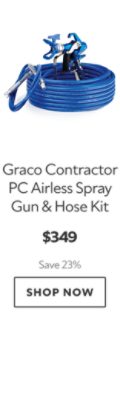 Graco Contractor PC Airless Spray Gun & Hose Kit. $349. Save 23%. Shop now.