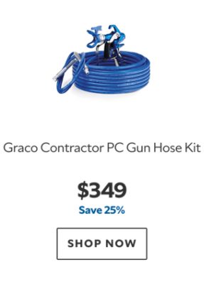 Graco Contractor PC Gun Hose Kit, $349, save 25%.