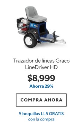 Trazador de líneas Graco LineDriver HD. $8999. Ahorra 29%. Compra ahora. 5 boquillas LL5 gratis con la compra.