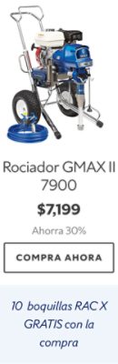 Rociador GMAX II 7900. $7,199. Ahorra 30%. Compra ahora. 10 boquillas RAC X GRATIS con la compra.