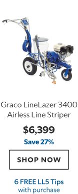 Graco LineLazer 3400 Airless Line Striper. $6399. Save 27%. Shop now. 3 Free LL5 Tips with purchase.