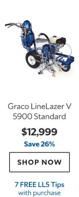 Graco LineLazer V 5900 Standard. $12999. Save 26%. Shop now. 7 Free LL5 Tips with purchase.