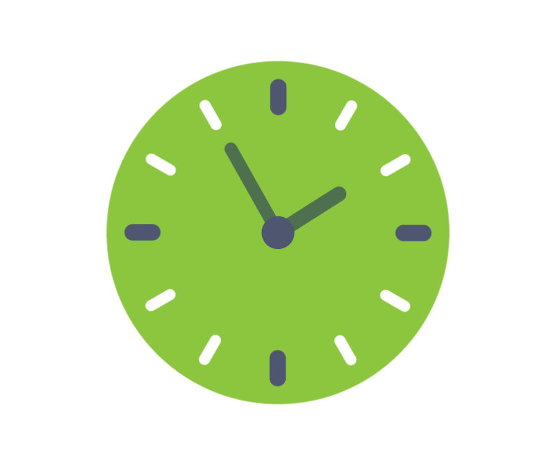 green clock
