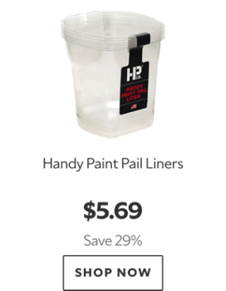 Handy Paint Pail Liners. $5.69. Save 29%. Shop now.