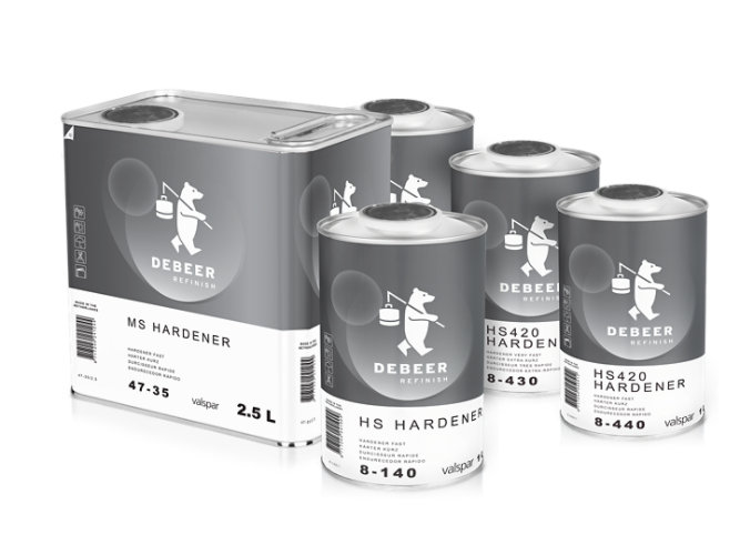 Asortyment utwardzaczy DeBeer