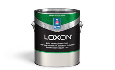 A can of Loxon Water Blocking Primer/Finish.