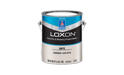 A can of Loxon Concrete and Masonry Primer/Sealer.