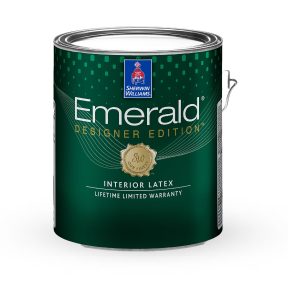 A gallon of Emerald Designer Edition Interior Latex.