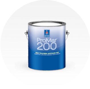 A can of Sherwin-Williams ProMar 200.