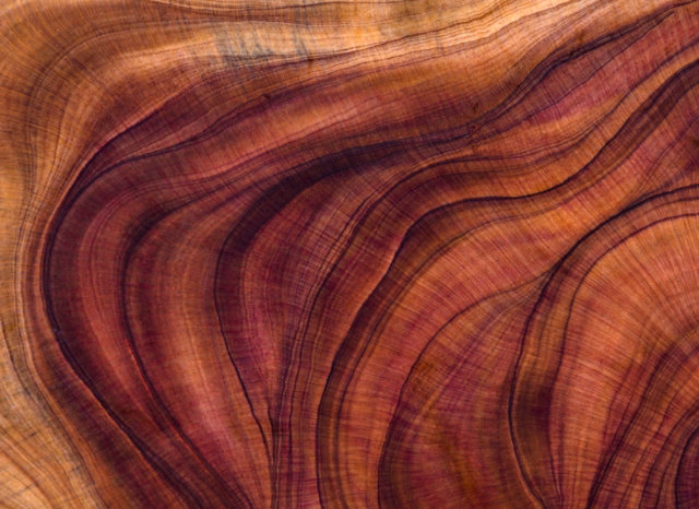 Wooden surfaces in kitchen