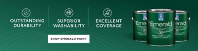 Outstanding Durability, Superior Washability, Excellent Coverage. Shop Emerald Paint. 