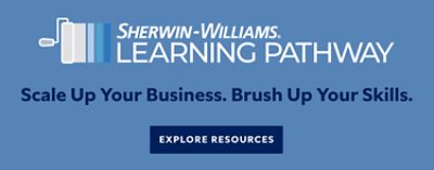 Sherwin-Williams Learning Pathway. Scale up your business. Brush up your skills. Explore resources. 