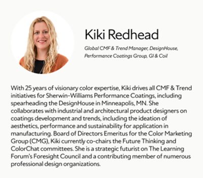 A biography card for Kiki Redhead.