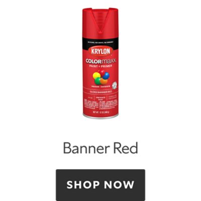 Krylon Colormaxx Banner Red. Shop now.