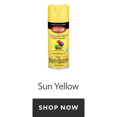 Krylon Colormaxx Sun Yellow. Shop now.