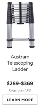 Austram Telescoping Ladder. $289-$369. Save up to 18%. Learn more.