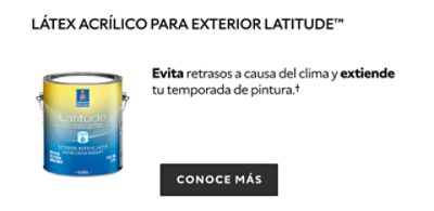 Látex acrílico para exterior latitude.