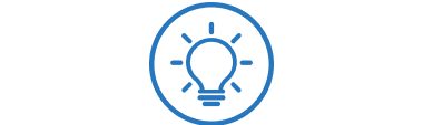 An icon of a lightbulb.