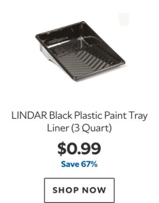 LINDAR Black Plastic Paint Tray Liner (3 Quart). $0.99, save 67%. Shop now.