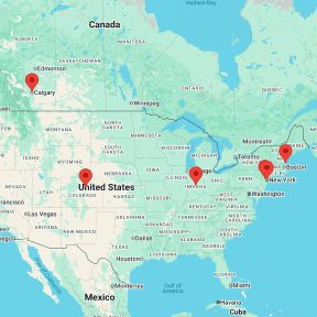 A map of the United States.