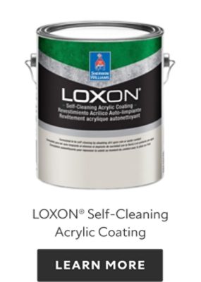 Loxon Self-Cleaning Acrylic Coating. Learn more.
