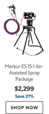 Merkur ES 15:1 Air-Assisted Spray Package. $2299. Save 27%. Shop now.