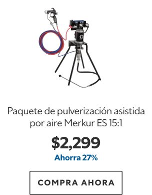 Paquete de pulverización asistida por aire Merkur ES 15:1. $2299. Ahorra 27%. Compra ahora.