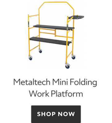 Metaltech Mini Folding Work Platform, shop now.
