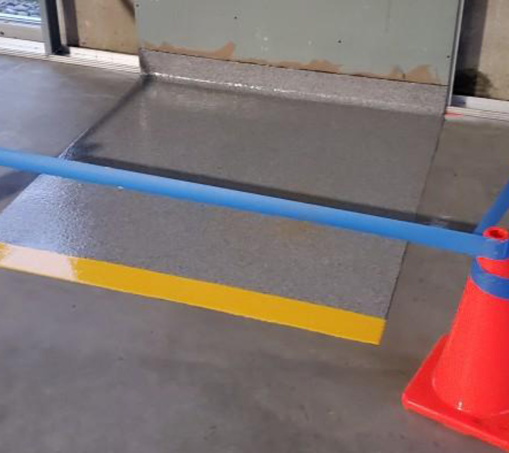 Mock up of resin floor