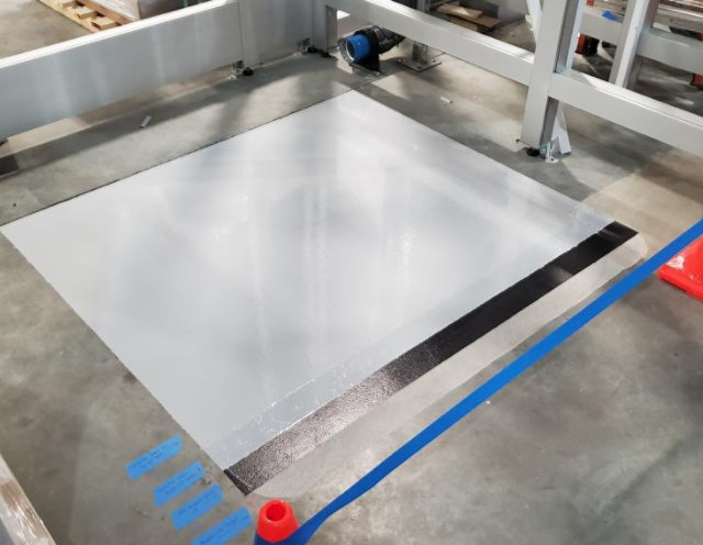 mockup of resin floor