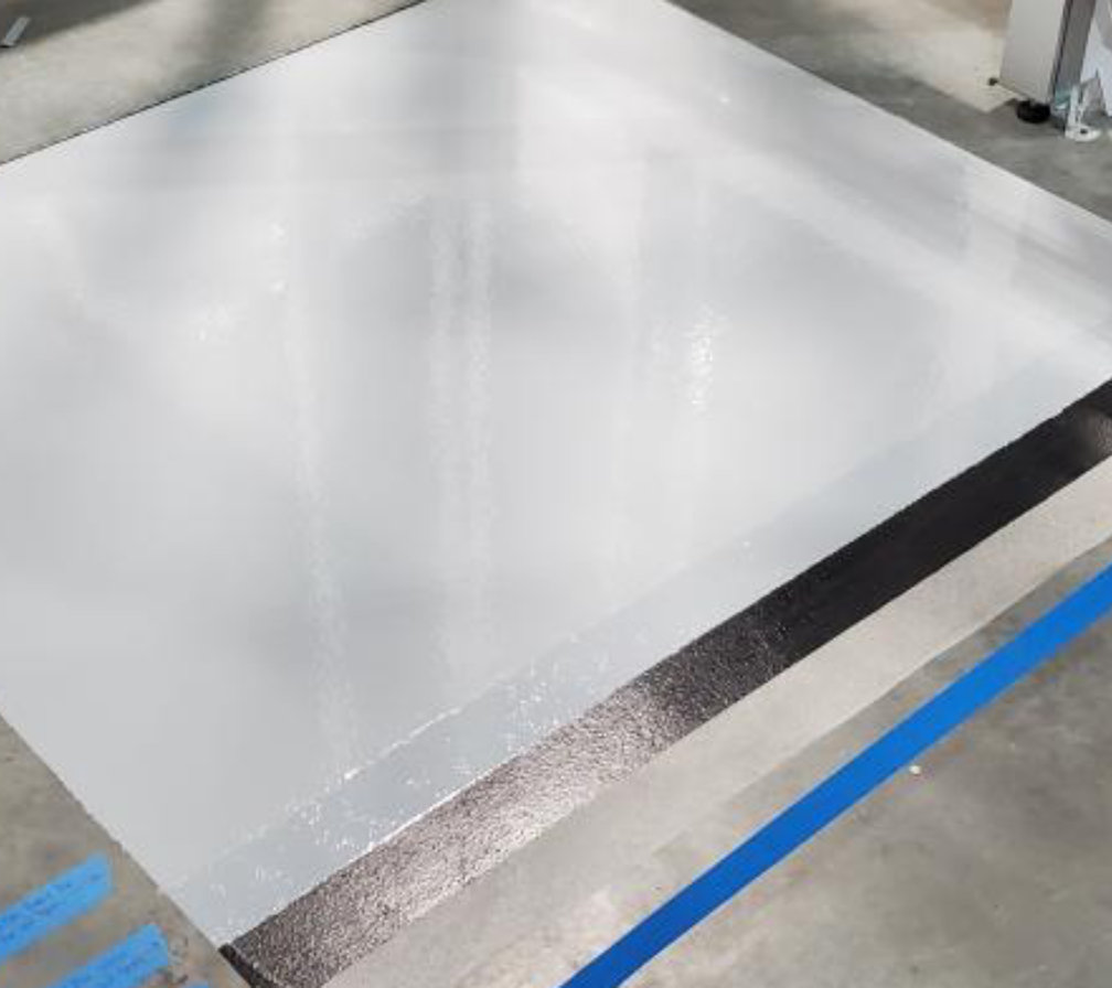 Mock up of resin floor