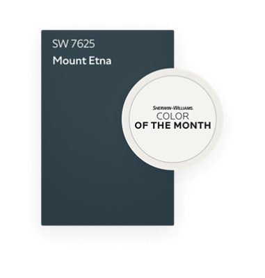 Color chip of Mount Etna SW 7625, color of the month.